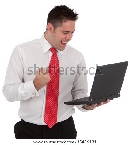 Racing Matikainen Magazine - Sivu 2 Stock-photo-a-young-businessman-seems-very-happy-at-receiving-some-news-on-his-laptop-maybe-he-has-won-an-35486131