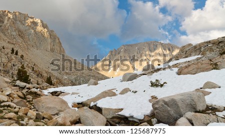 West Face of Mount Whitney, the highest peak in  the continental United States.