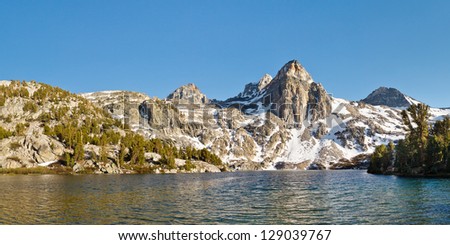 Rae Lakes Panorama - Kings Canyon National Park, Sierra Nevada, California, USA