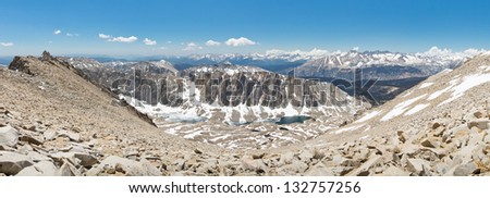 Mount Whitney Summit Panorama - Expansive view of the Sierra Nevada from California\'s highest peak.