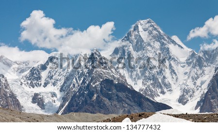 Gasherbrum IV is one of the most aesthetic peaks in the Karakorum Mountains in Northern Pakistan.