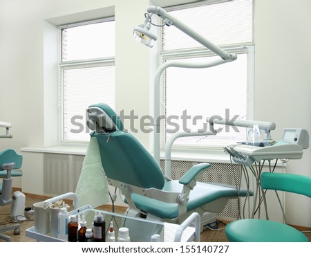 modern Dentist\'s chair in a medical room