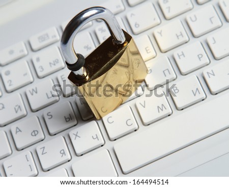 Lock on laptop