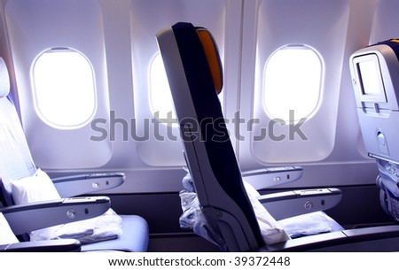 interior of the airplane