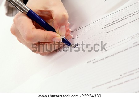 Signature of the contract