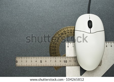 Computer mouse and drafting tools