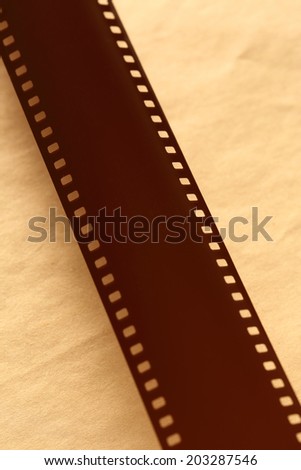 Blank light sensitive film on paper