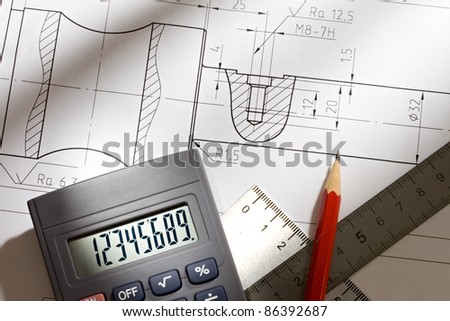 Draft with drafting instrument