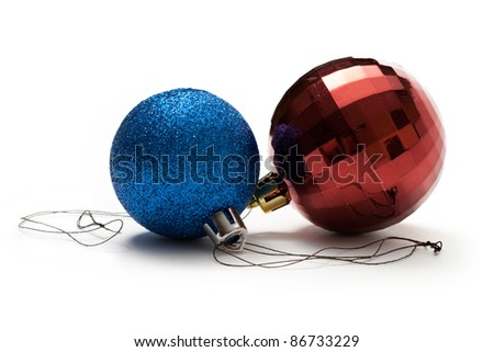 New-Year tree decoration isolated on white