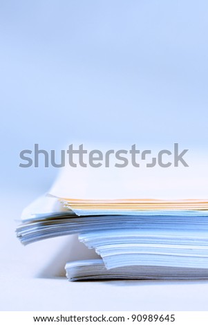 A pile of paper