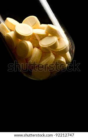 Pills in test tube