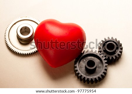 Mechanical ratchets and red heart