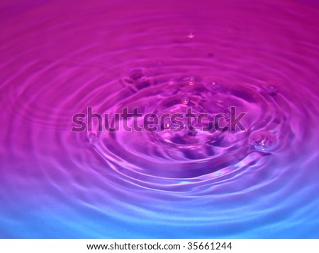 multiple colored splash circle waves