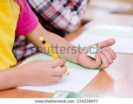 Write off exam in school