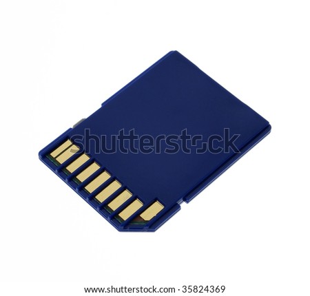SD-Card isolated on a white background