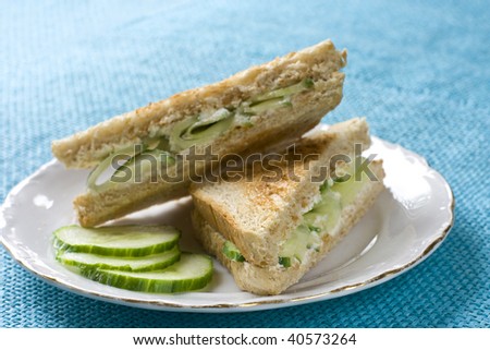 english cucumber sandwich