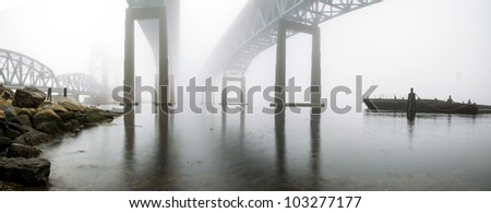 Gold Star Bridge in Fog