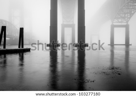 Gold Star Bridge in Fog