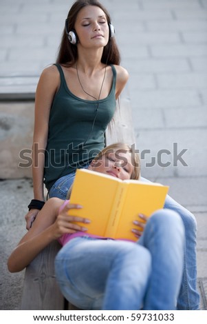 Relaxed female students