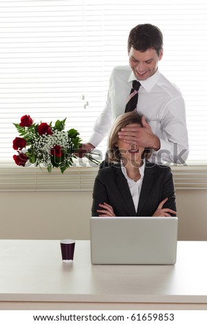 stock photo : Valentine's day in the office - also Birthday or Anniversary