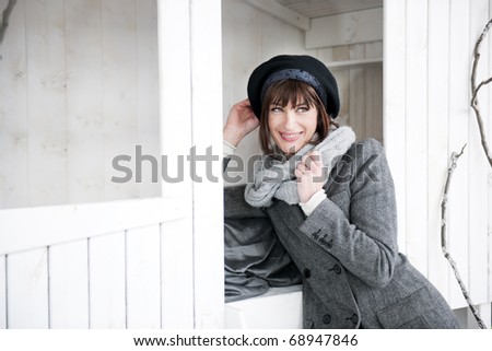 Beautiful Woman In Winter Clothes