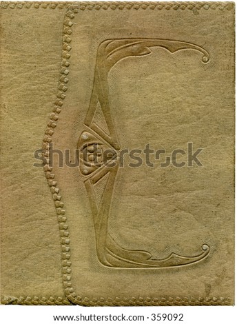 stock photo : Antique album cover texture