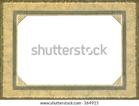 Antique portrait picture frame from the early 1900\'s. Grunge intact.