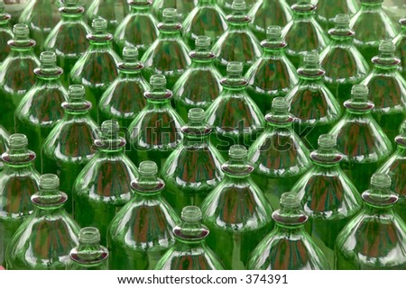Green Bottles at carnival game of chance