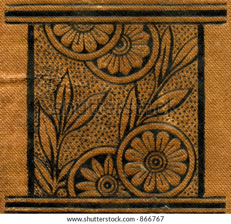 Antique book jacket design from the late 1800\'s.