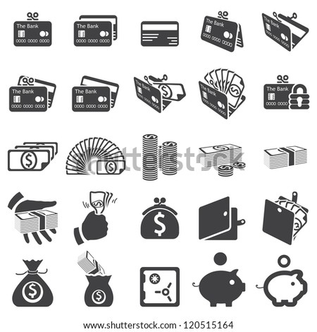 set of money icons