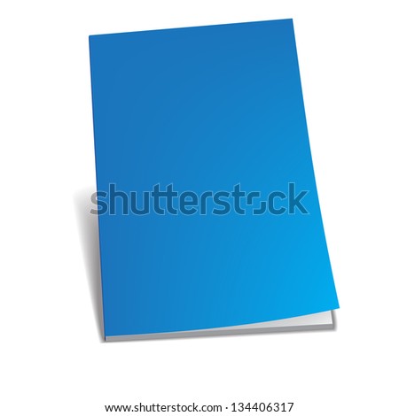 Empty blue brochure Vector illustration Empty blue brochure Vector illustration