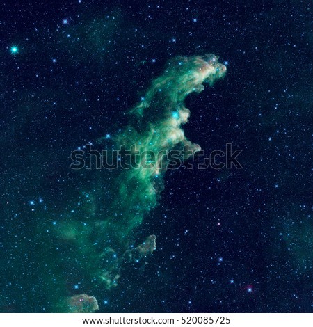 Astronomical scientific background, nebula and stars in deep space. Elements of this image furnished by NASA.