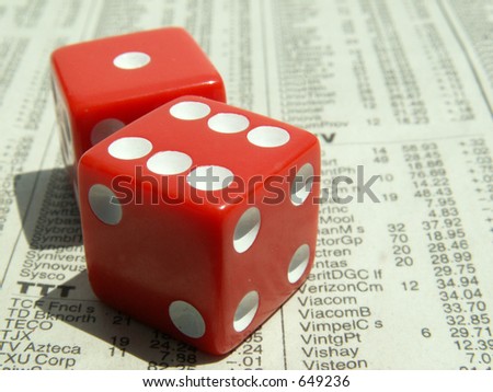 red dice showing \