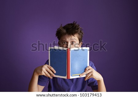 Boy Reading Boring Book