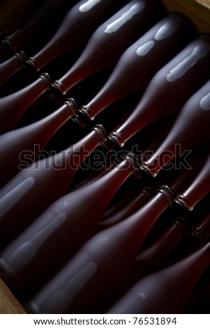 Bottles with Apple Ice Wine