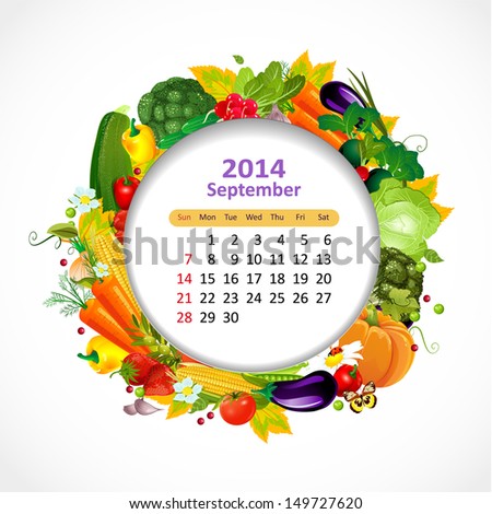 Calendar for 2014 september Calendar for 2014 september