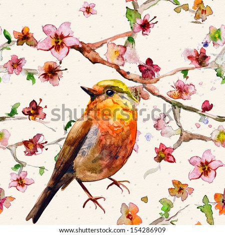 Nature seamless texture watercolor Nature seamless texture watercolor