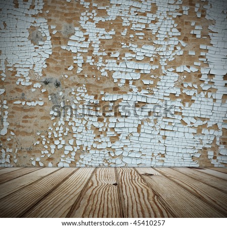 wooden shabby interior