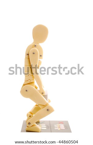 Manual handling isolated on white