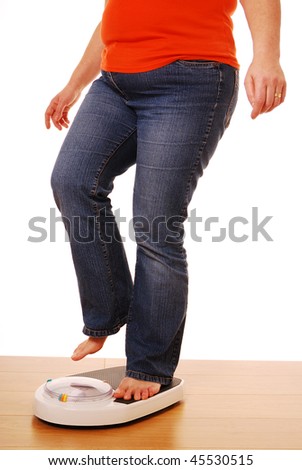 Woman Stepping