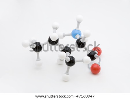 stock photo : Isoleucine amino acid molecule