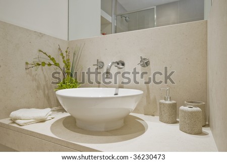 luxury round handwash basin with decoration