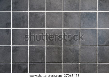 natural gray stone square tiles with white filling