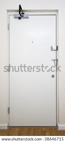 inside of an automatic reinforced security entrance door