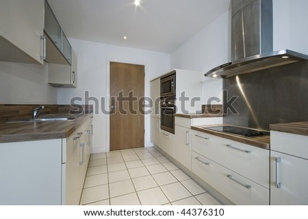 modern kitchen detail with separate work areas