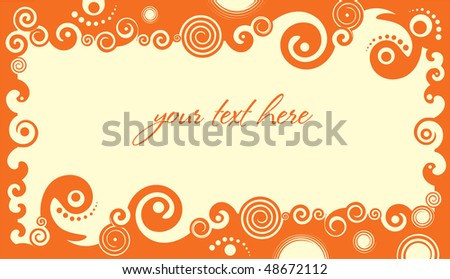 Orange Border Designs