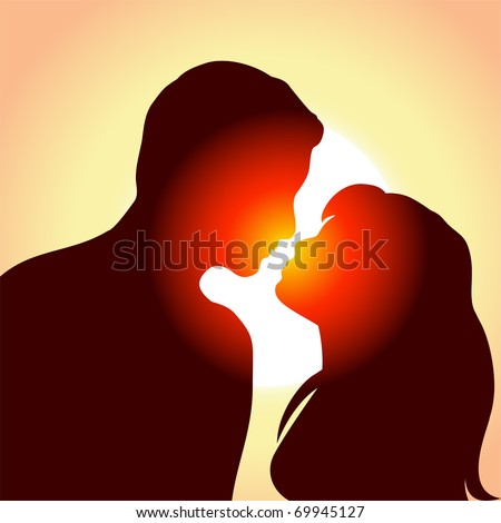 clip art kissing. kissing silhouette clipart