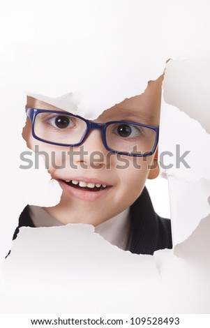 baby with spectacles