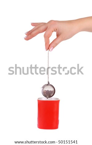 ))*(( صـوره مـنـي وصـوره مـنـك ))*(( - صفحة 10 Stock-photo-female-hand-with-metal-tea-strainer-with-fruit-tea-under-red-cup-50151541