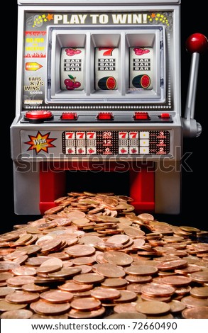 ΕΣΟΔΑ ( GOLD ) ΕΛΛΗΝΙΚΩΝ ΟΜΑΔΩΝ ΑΠΟ 24 / 02 /2014 Stock-photo-the-slot-machine-spits-out-a-lot-of-coins-72660490